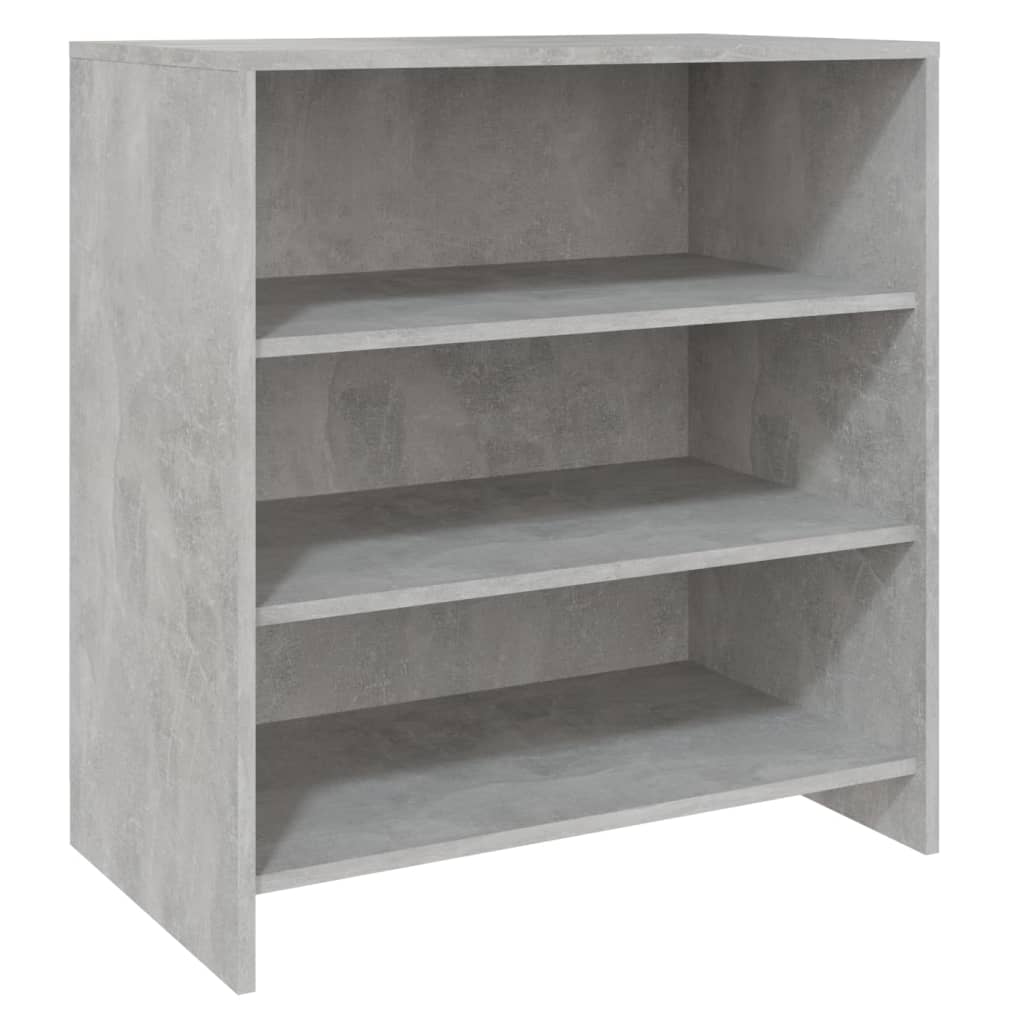 3-tlg. Sideboard Betongrau Holzwerkstoff