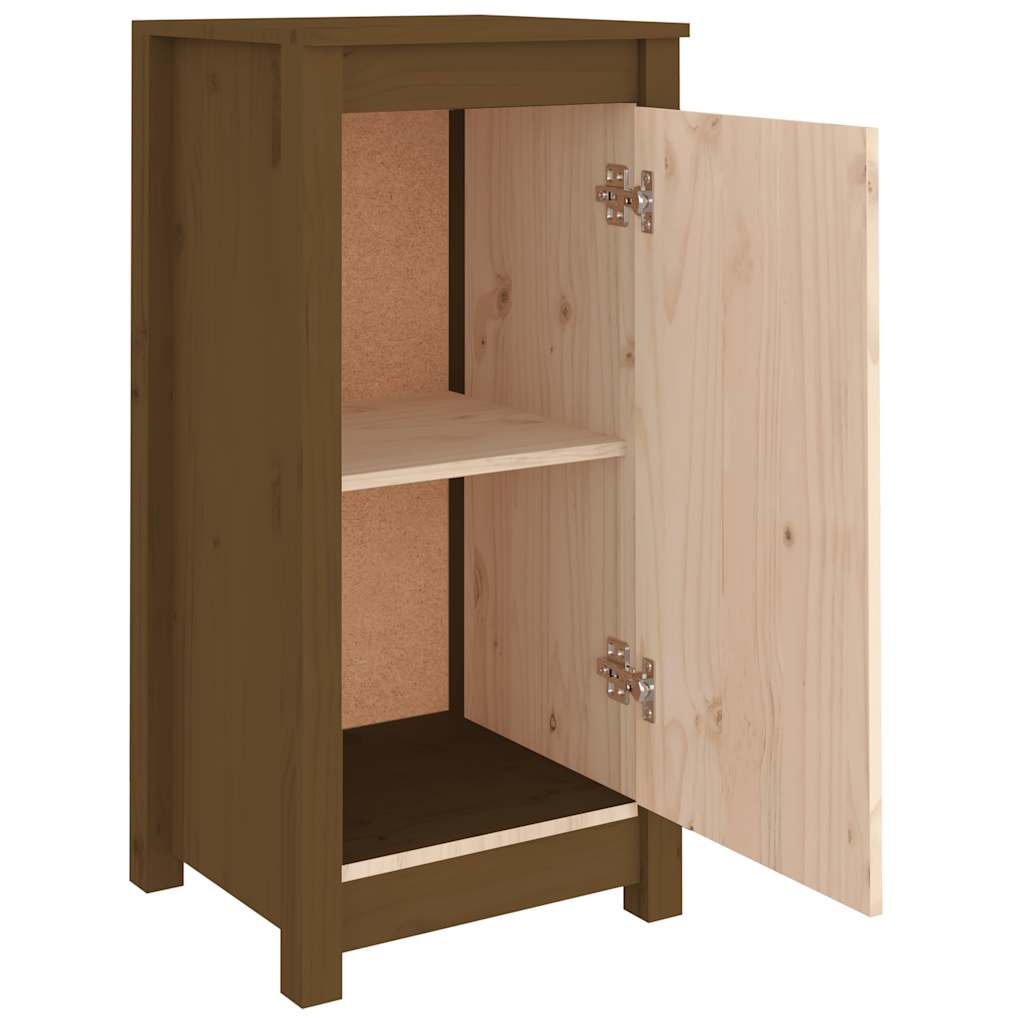 Sideboard Honigbraun 39x35x80 cm Massivholz Kiefer