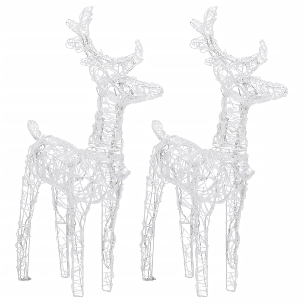 Rentiere Schlitten Weihnachtsdekoration 320 LEDs Acryl
