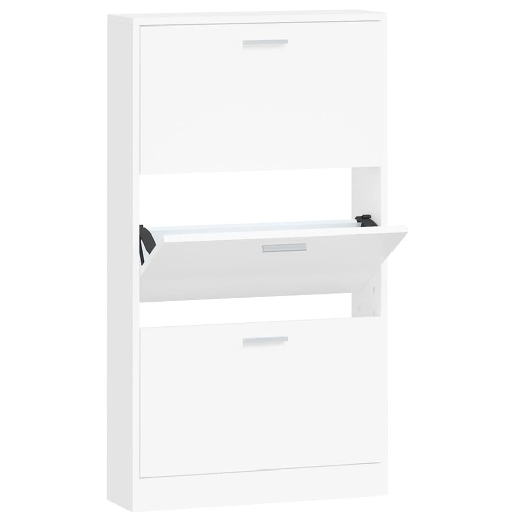 Schuhschrank Weiß 59 x 17 x 108 cm Holzwerkstoff