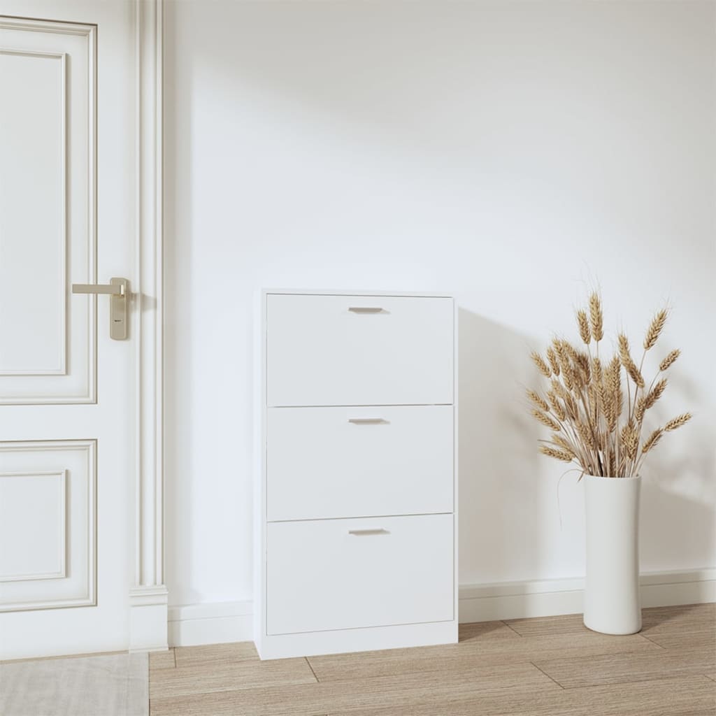 Schuhschrank Weiß 59 x 17 x 108 cm Holzwerkstoff