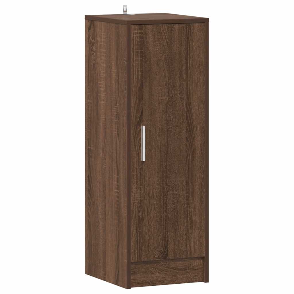 Schuhregal Braun Eichen-Optik 32x35x92 cm Holzwerkstoff