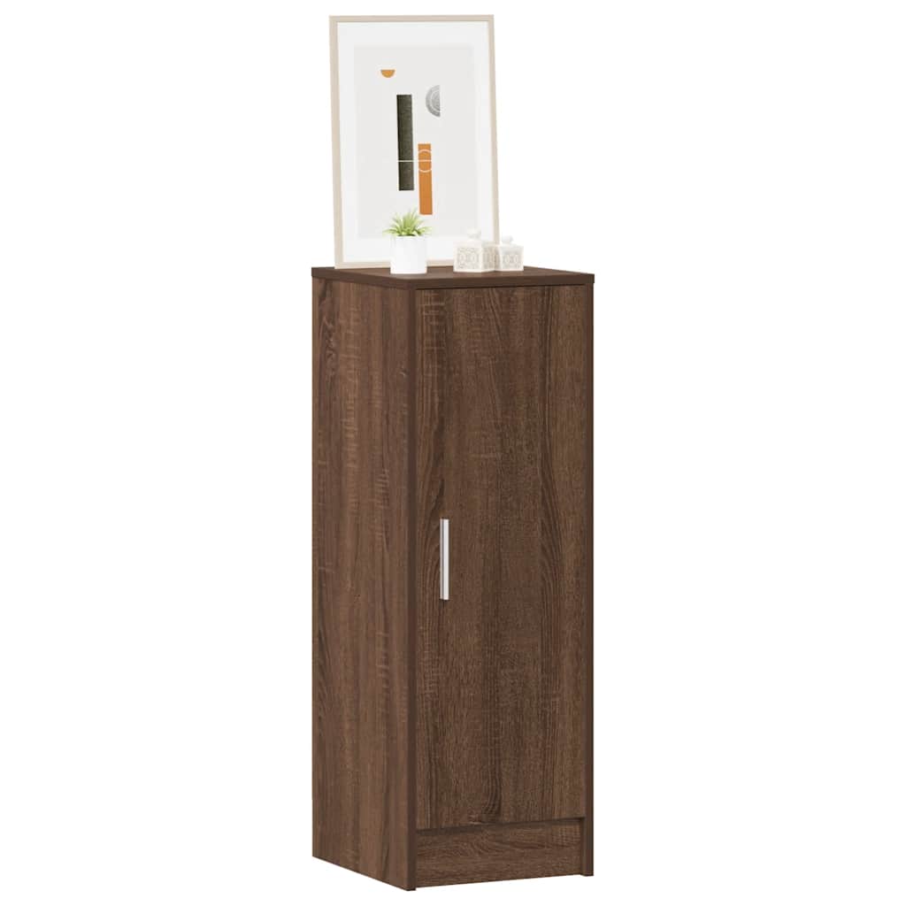 Schuhregal Braun Eichen-Optik 32x35x92 cm Holzwerkstoff