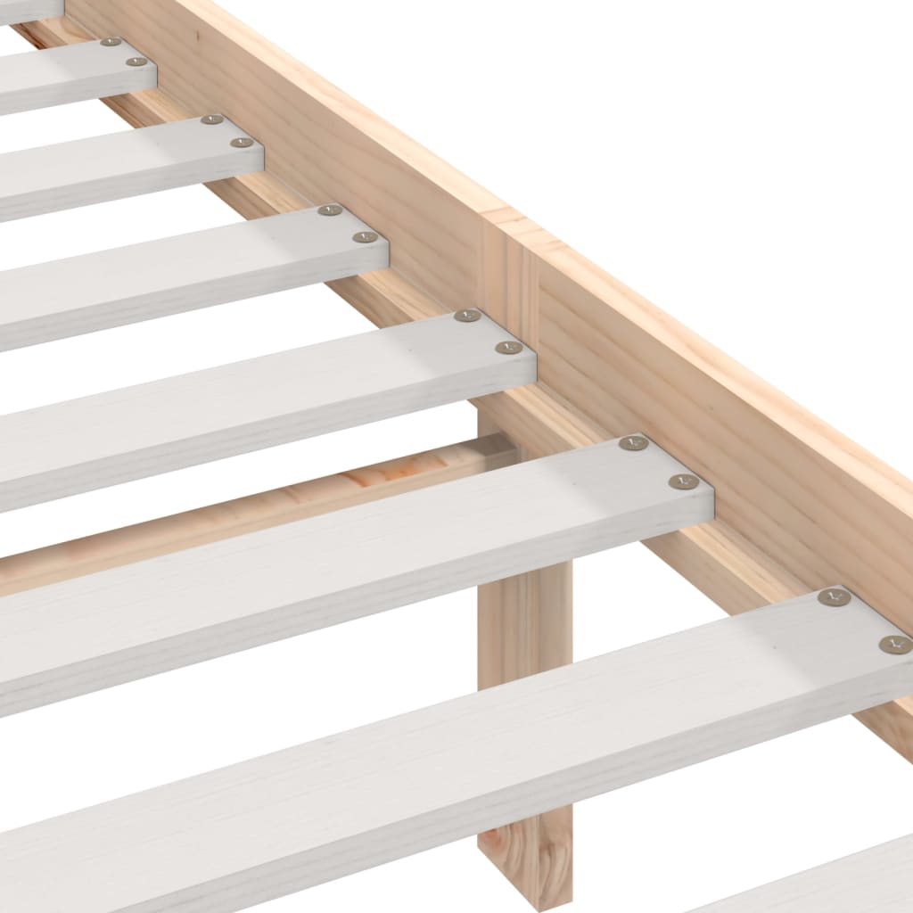 Massivholzbett ohne Matratze 120x200 cm Kiefernholz