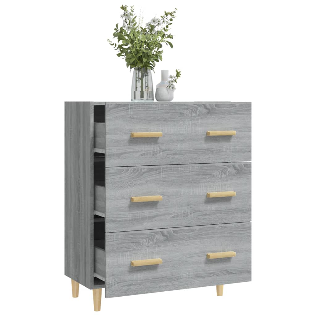 Sideboard Grau Sonoma 70x34x90 cm Holzwerkstoff