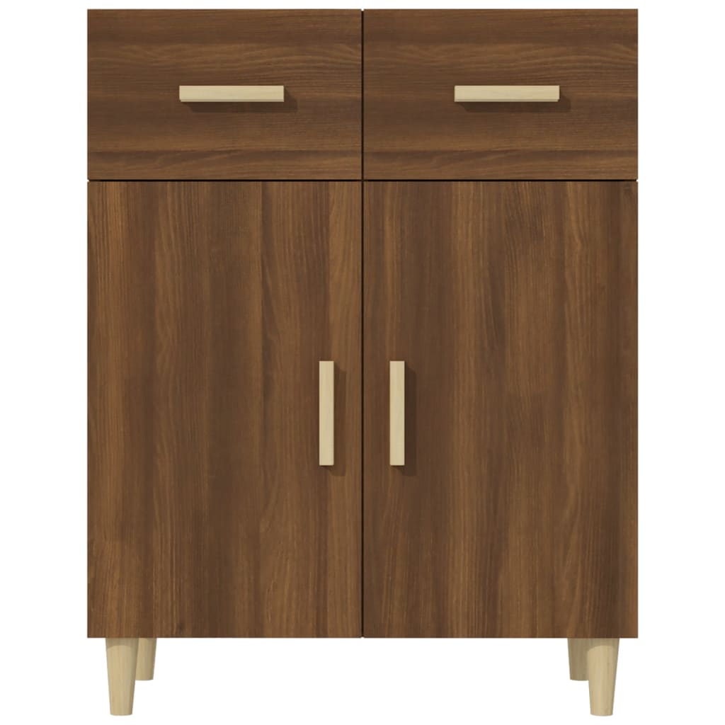 Sideboard Braun Eichen-Optik 69,5x34x89 cm Holzwerkstoff