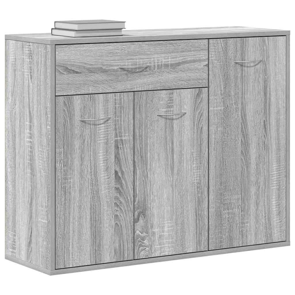 Sideboard Grau Sonoma 88x30x70 cm Holzwerkstoff
