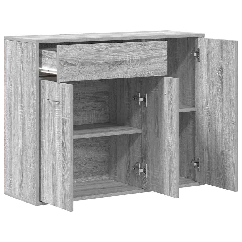 Sideboard Grau Sonoma 88x30x70 cm Holzwerkstoff