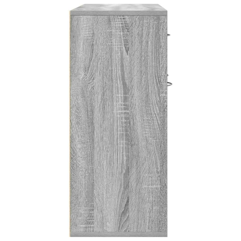 Sideboard Grau Sonoma 88x30x70 cm Holzwerkstoff