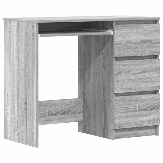 Schreibtisch Grau Sonoma 90x45x76 cm Holzwerkstoff