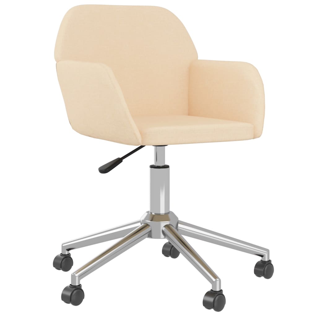 Esszimmerstühle 2 Stk. Drehbar Creme Stoff