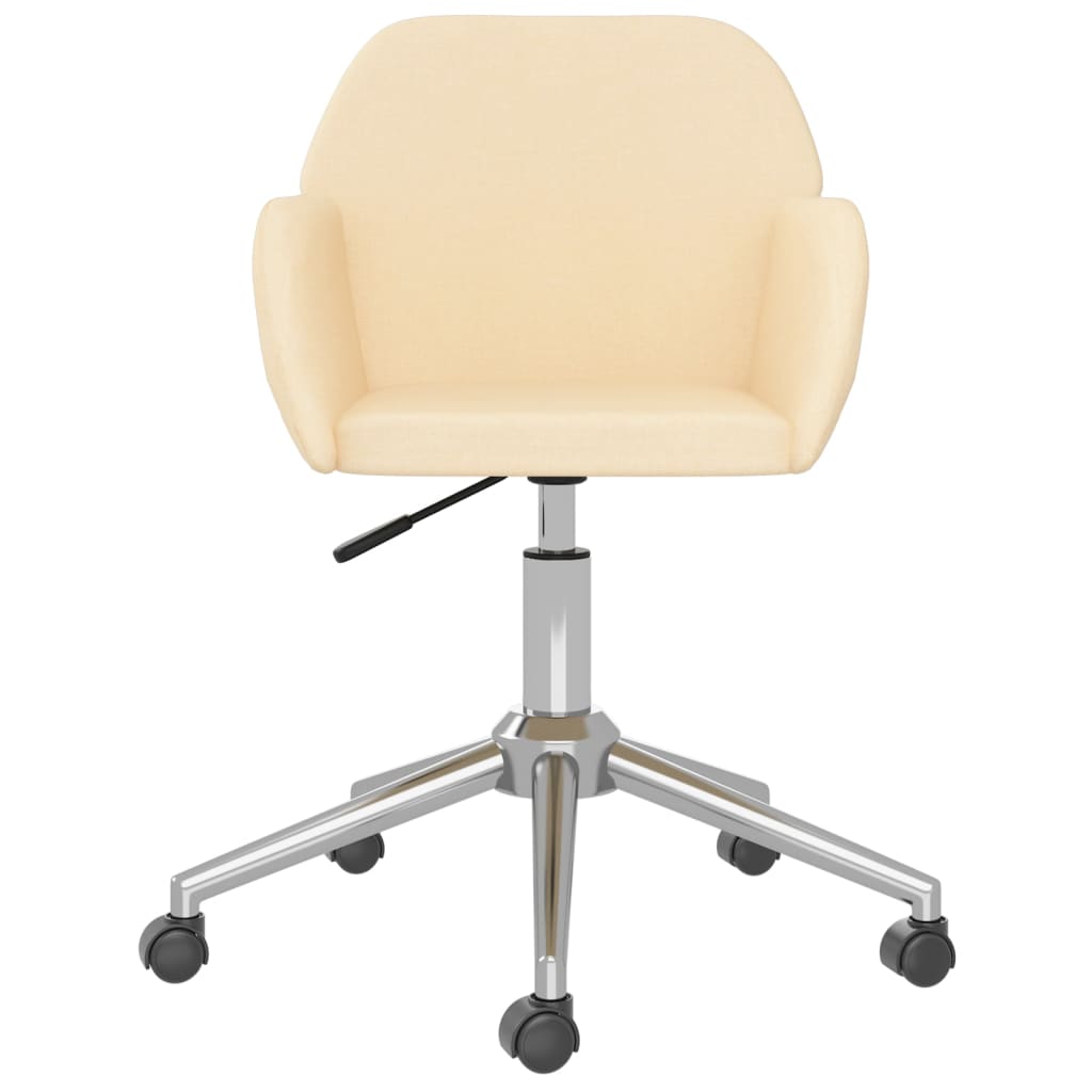 Esszimmerstühle 2 Stk. Drehbar Creme Stoff