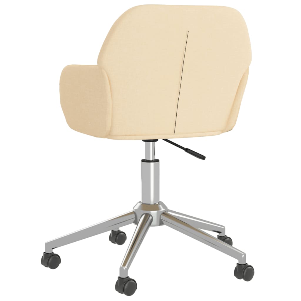 Esszimmerstühle 2 Stk. Drehbar Creme Stoff