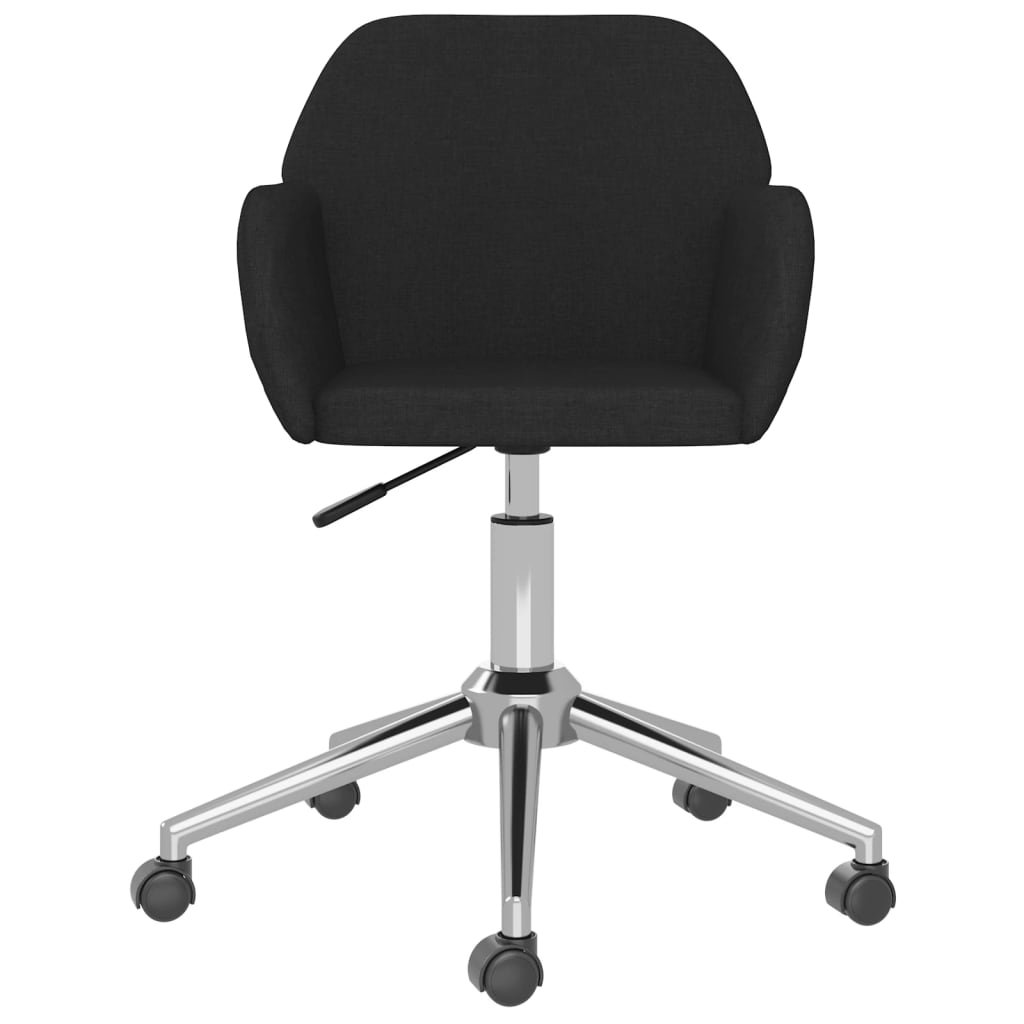 Esszimmerstühle 2 Stk. Drehbar Schwarz Stoff