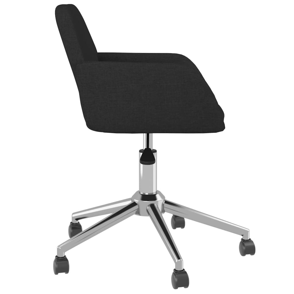 Esszimmerstühle 2 Stk. Drehbar Schwarz Stoff