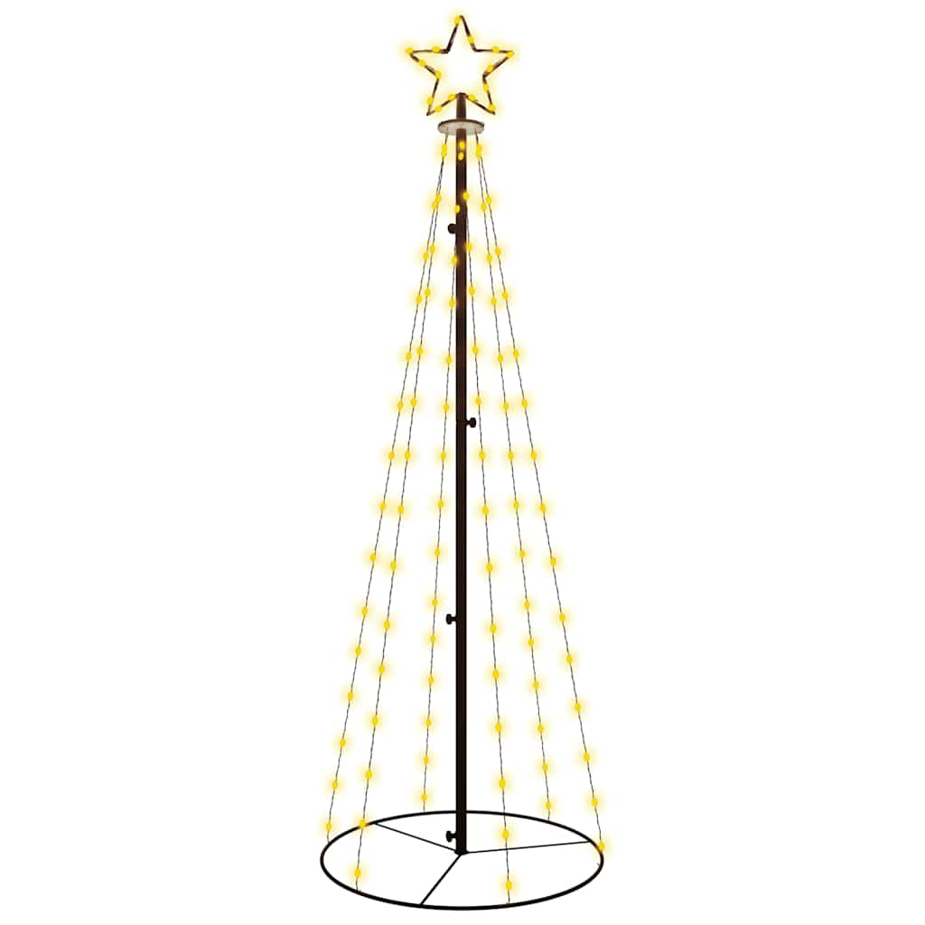 LED-Weihnachtsbaum Kegelform Warmweiß 108 LEDs 70x180 cm