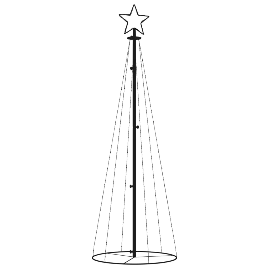 LED-Weihnachtsbaum Kegelform Blau 108 LEDs 70x180 cm
