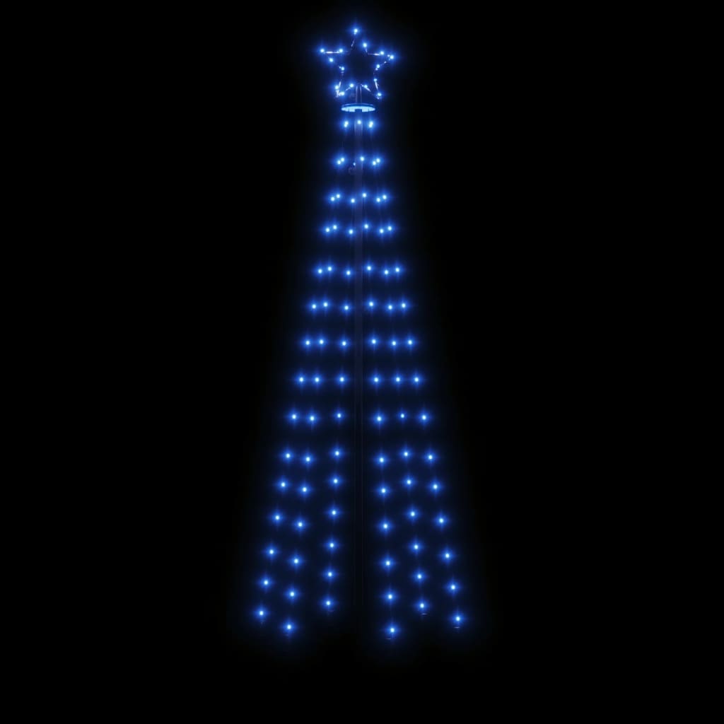 LED-Weihnachtsbaum Kegelform Blau 108 LEDs 70x180 cm