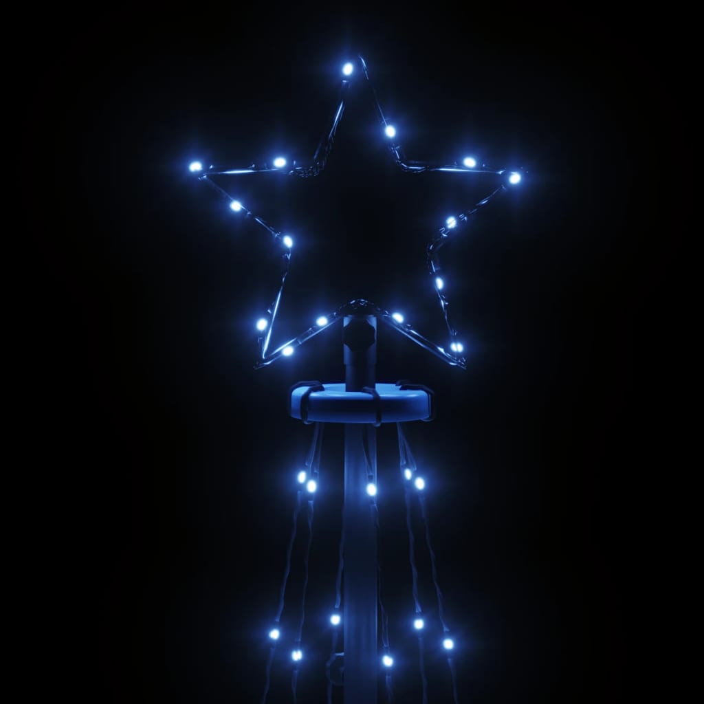 LED-Weihnachtsbaum Kegelform Blau 108 LEDs 70x180 cm