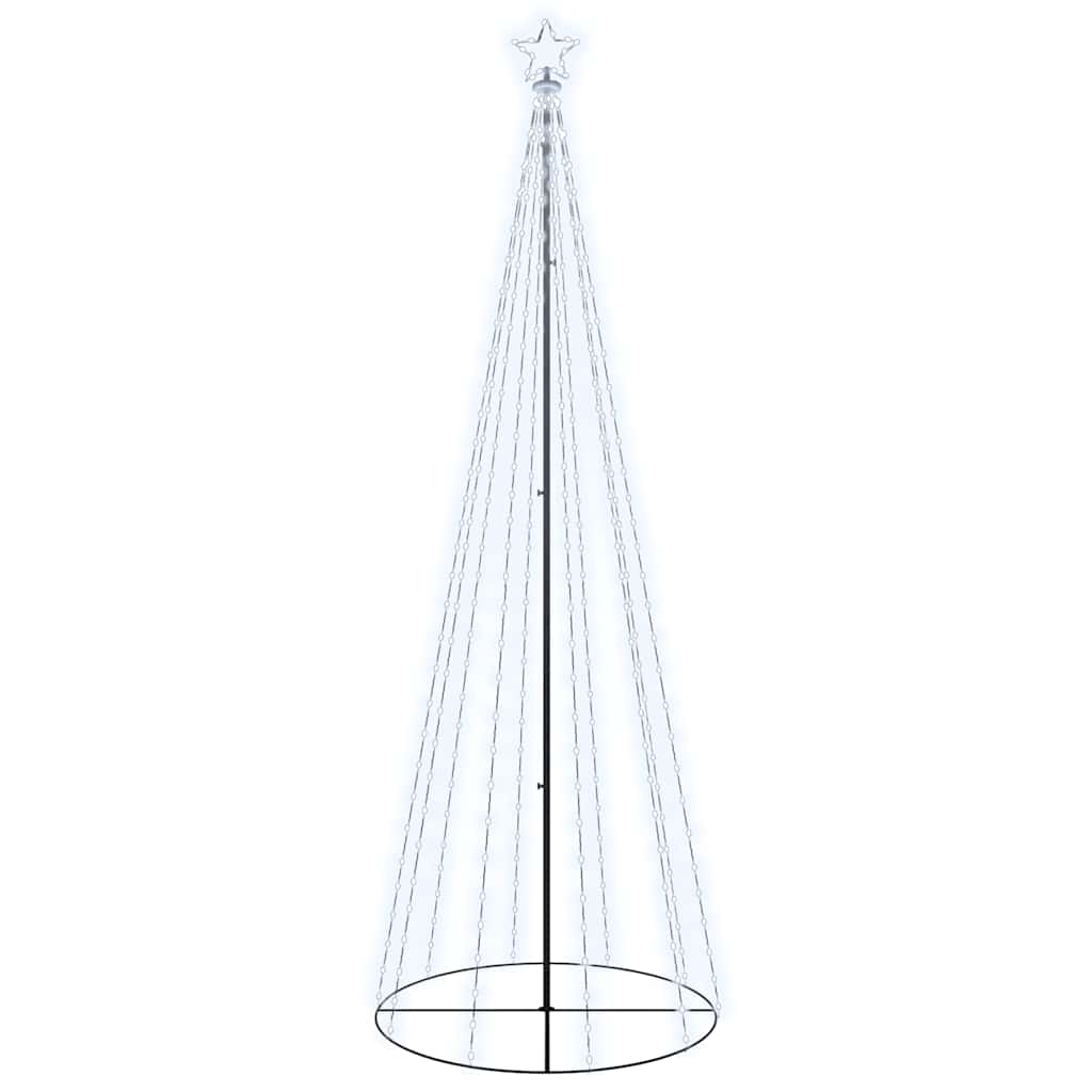 LED-Weihnachtsbaum Kegelform Kaltweiß 310 LEDs 100x300 cm