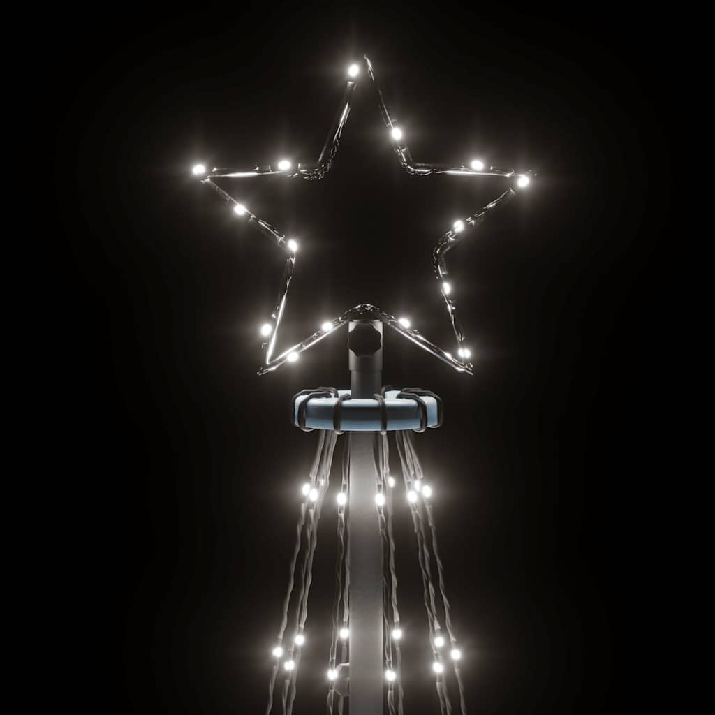 LED-Weihnachtsbaum Kegelform Kaltweiß 310 LEDs 100x300 cm