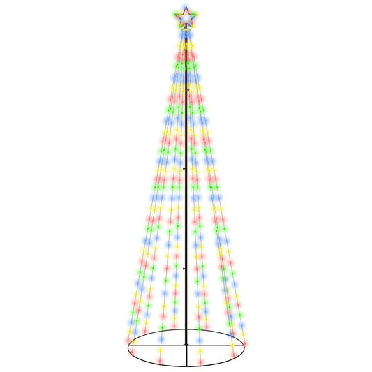 LED-Weihnachtsbaum Kegelform Mehrfarbig 310 LEDs 100x300 cm