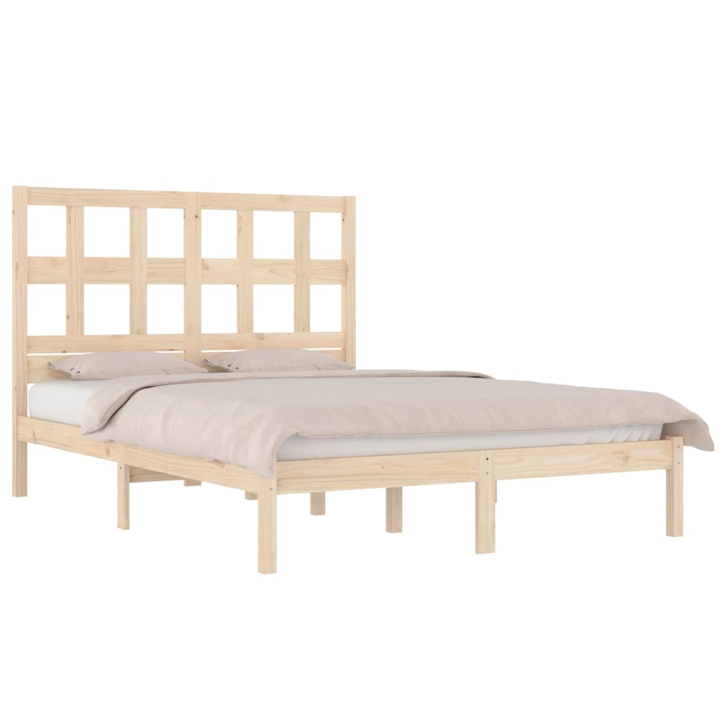 Massivholzbett ohne Matratze 135x190 cm Kiefernholz