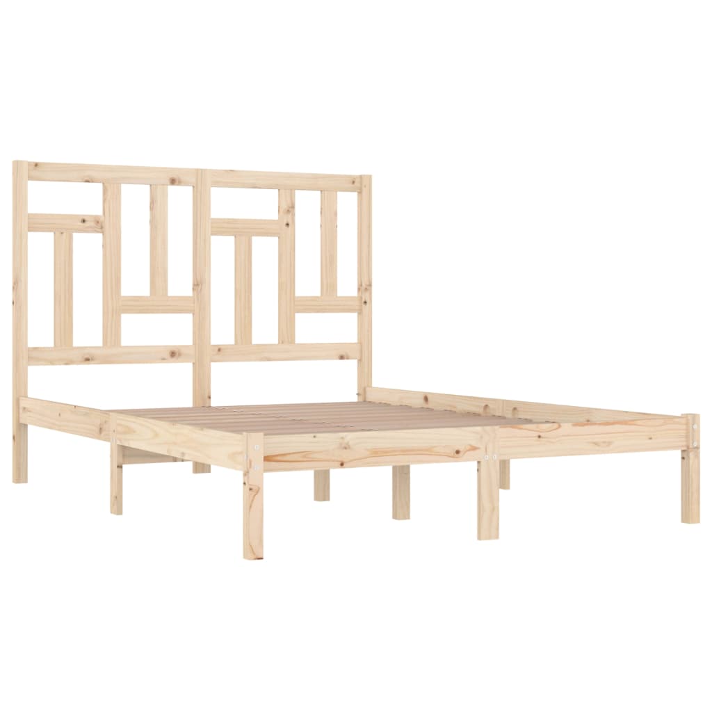 Massivholzbett ohne Matratze 120x200 cm Kiefernholz
