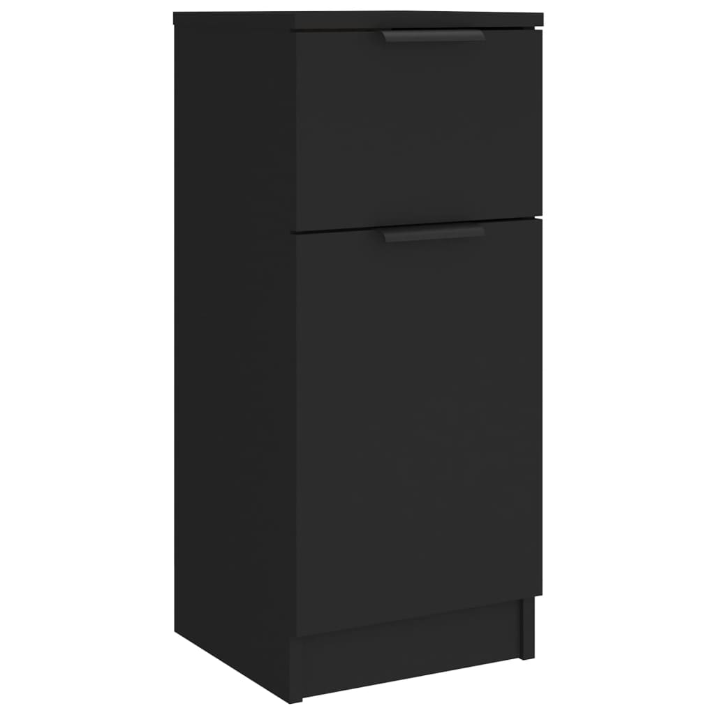 Sideboards 2 Stk. Schwarz 30x30x70 cm Holzwerkstoff