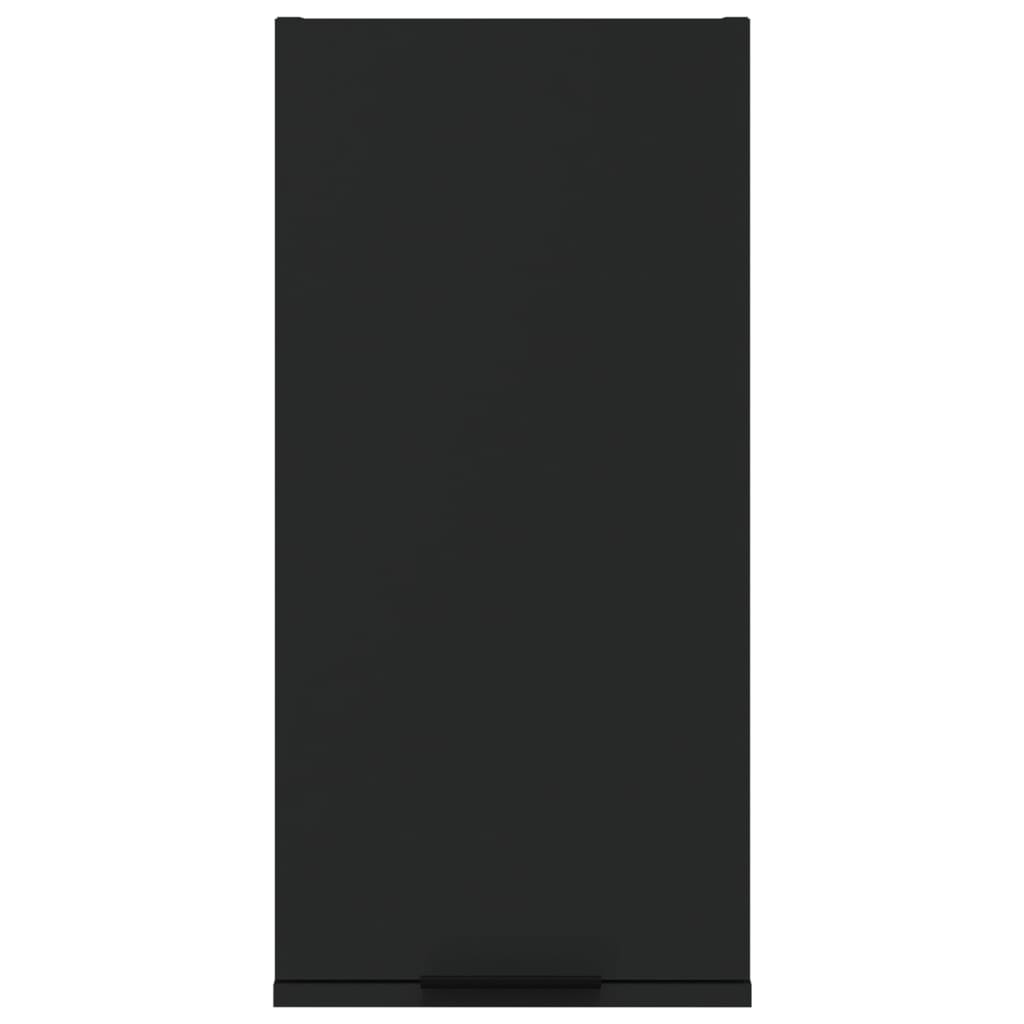 Wand-Badeschrank Schwarz 32x20x67 cm