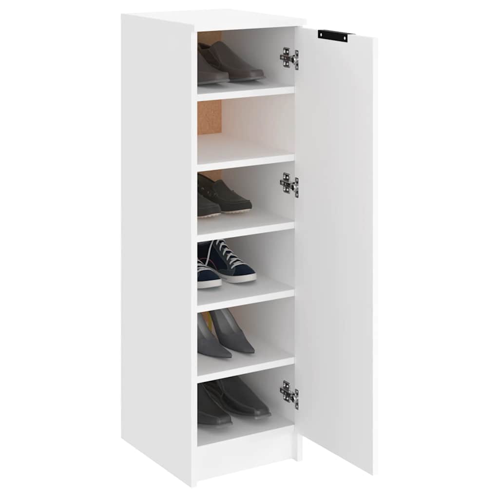 Schuhschrank Weiß 30x35x100 cm Holzwerkstoff