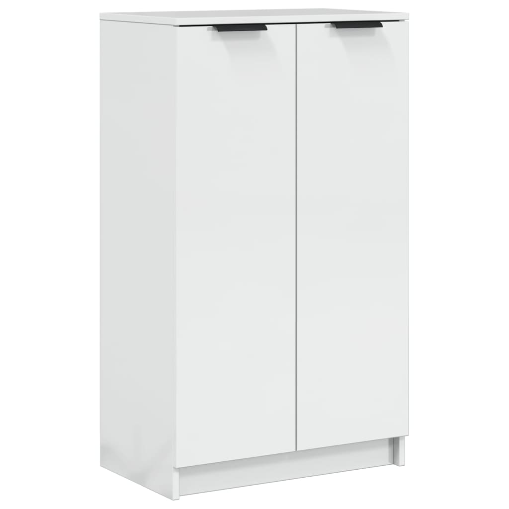 Schuhschrank Hochglanz-Weiß 59x35x100,5 cm Holzwerkstoff