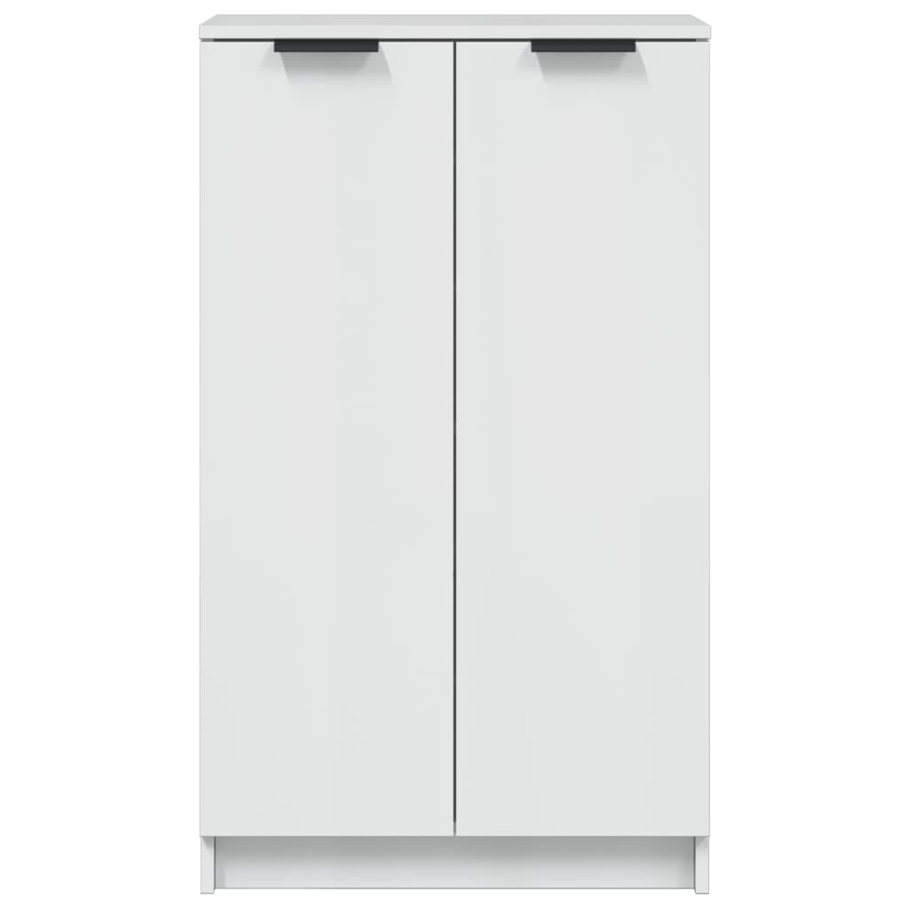 Schuhschrank Hochglanz-Weiß 59x35x100,5 cm Holzwerkstoff