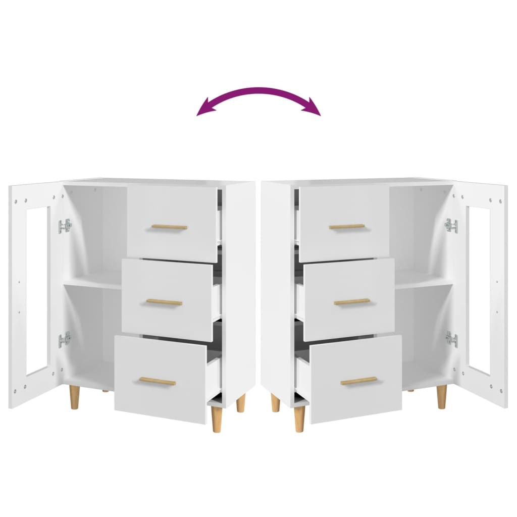 Sideboard Weiß 69,5x34x90 cm Holzwerkstoff