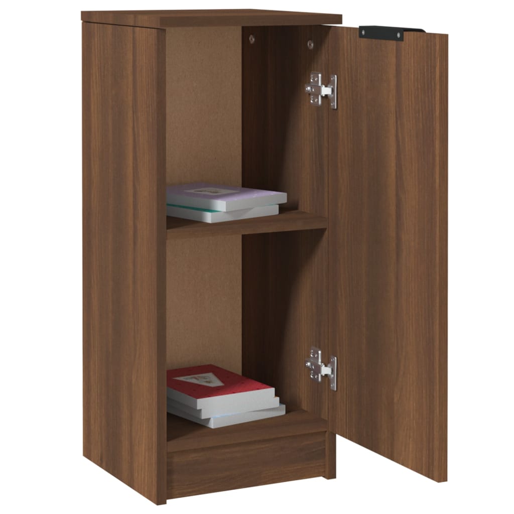 Sideboard Braun Eichen-Optik 30x30x70 cm Holzwerkstoff
