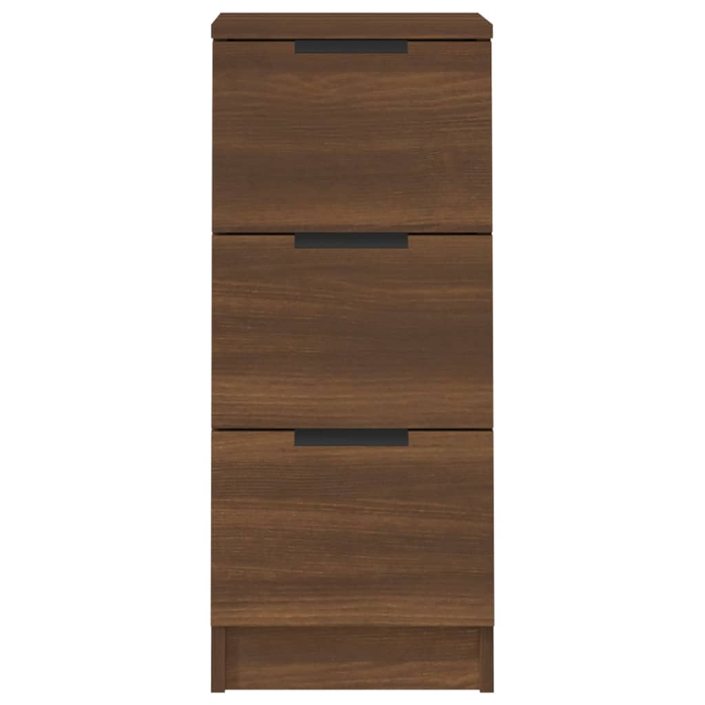 Sideboards 2 Stk. Braun Eichen-Optik 30x30x70 cm Holzwerkstoff