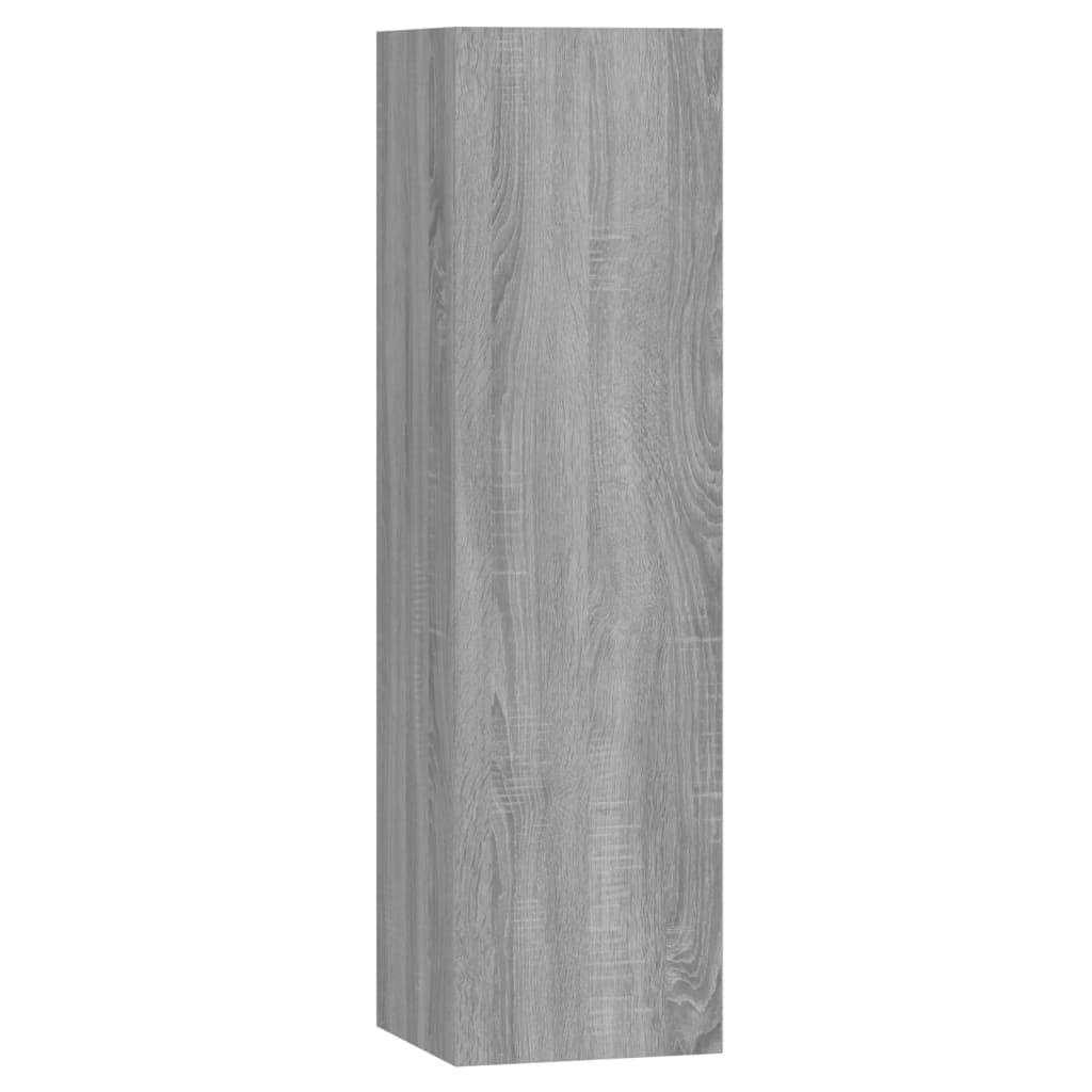 5-tlg. TV-Schrank-Set Grau Sonoma Holzwerkstoff