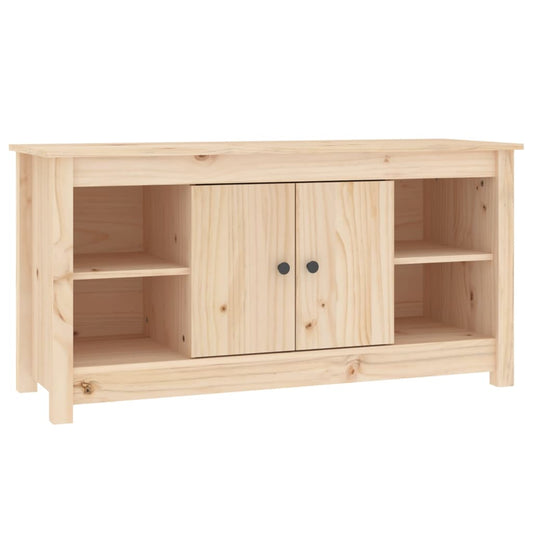 TV-Schrank 103x36,5x52 cm Massivholz Kiefer