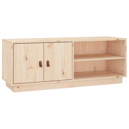 TV-Schrank 105x34x40 cm Massivholz Kiefer