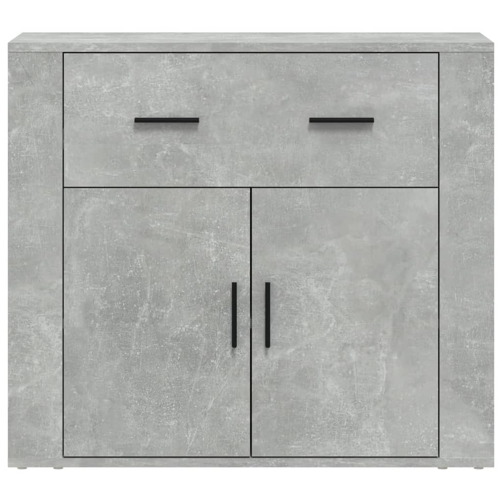 Sideboard Betongrau 80x33x70 cm Holzwerkstoff