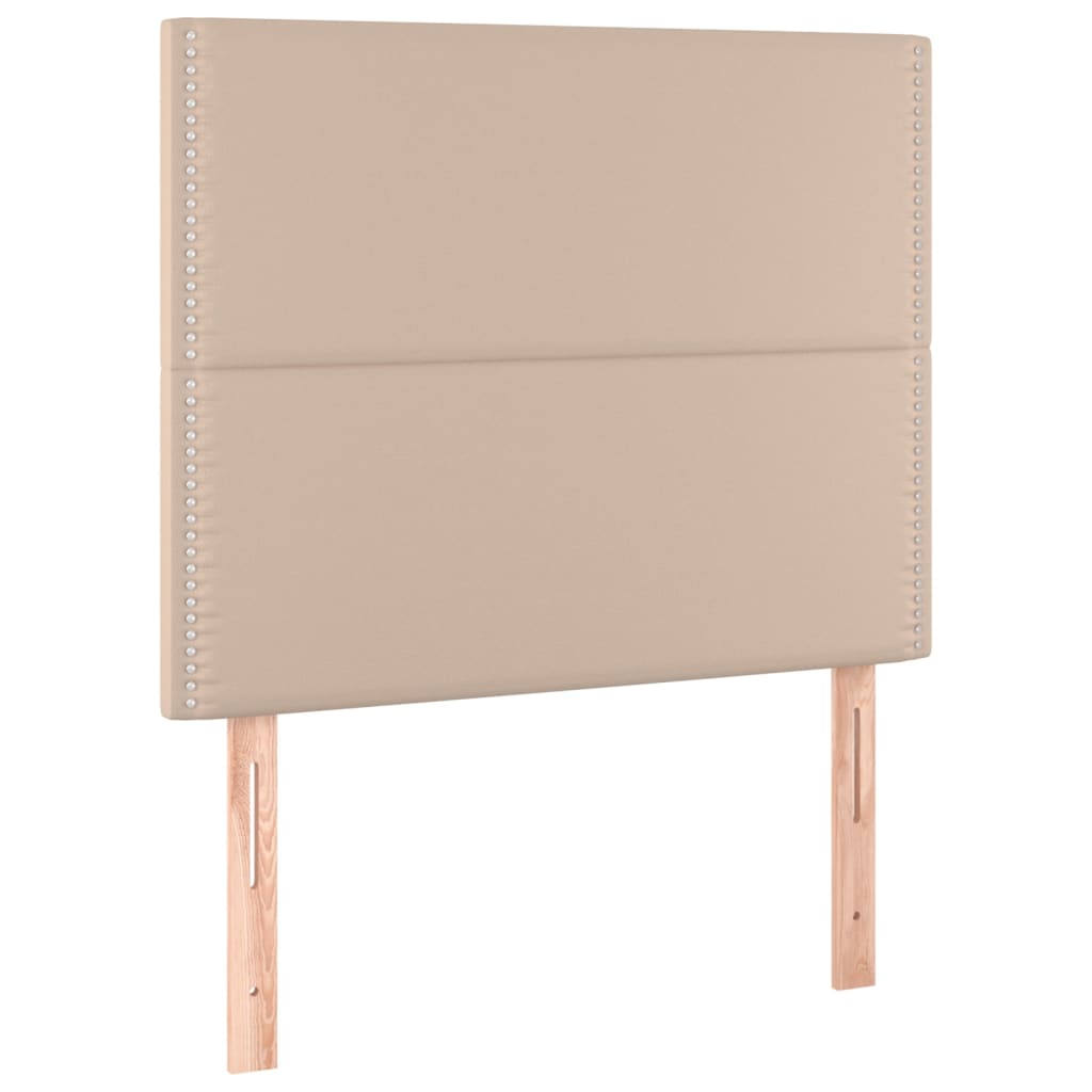 Boxspringbett mit Matratze & LED Cappuccino-Braun 90x190cm