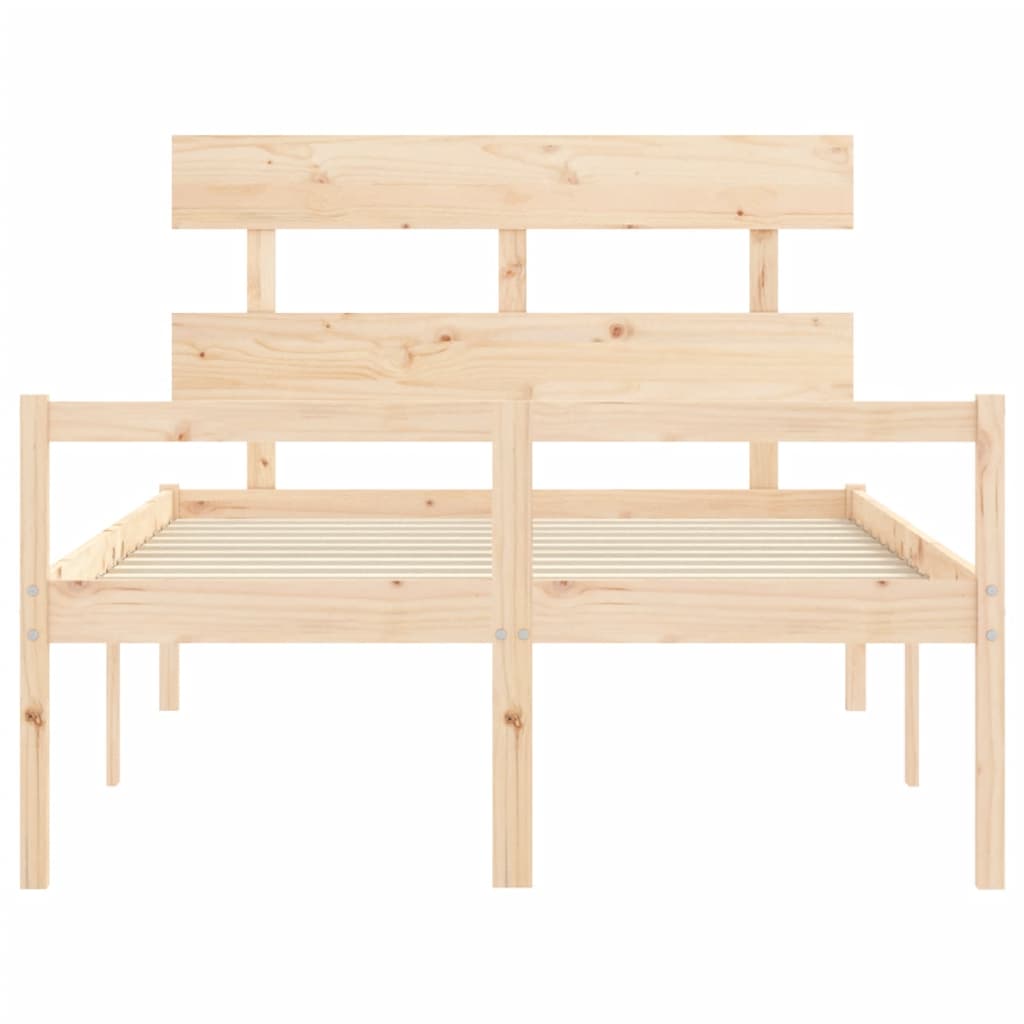 Seniorenbett mit Kopfteil 140x200 cm Massivholz