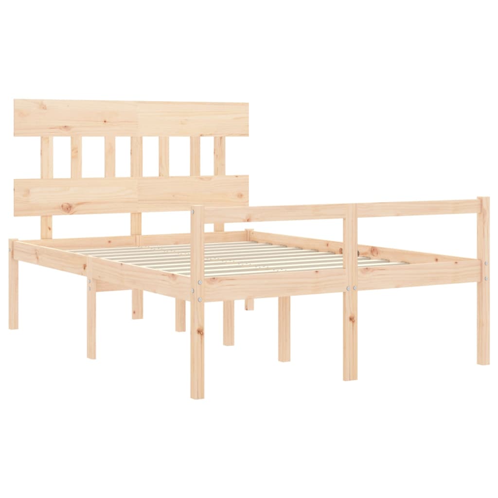 Seniorenbett mit Kopfteil 140x200 cm Massivholz