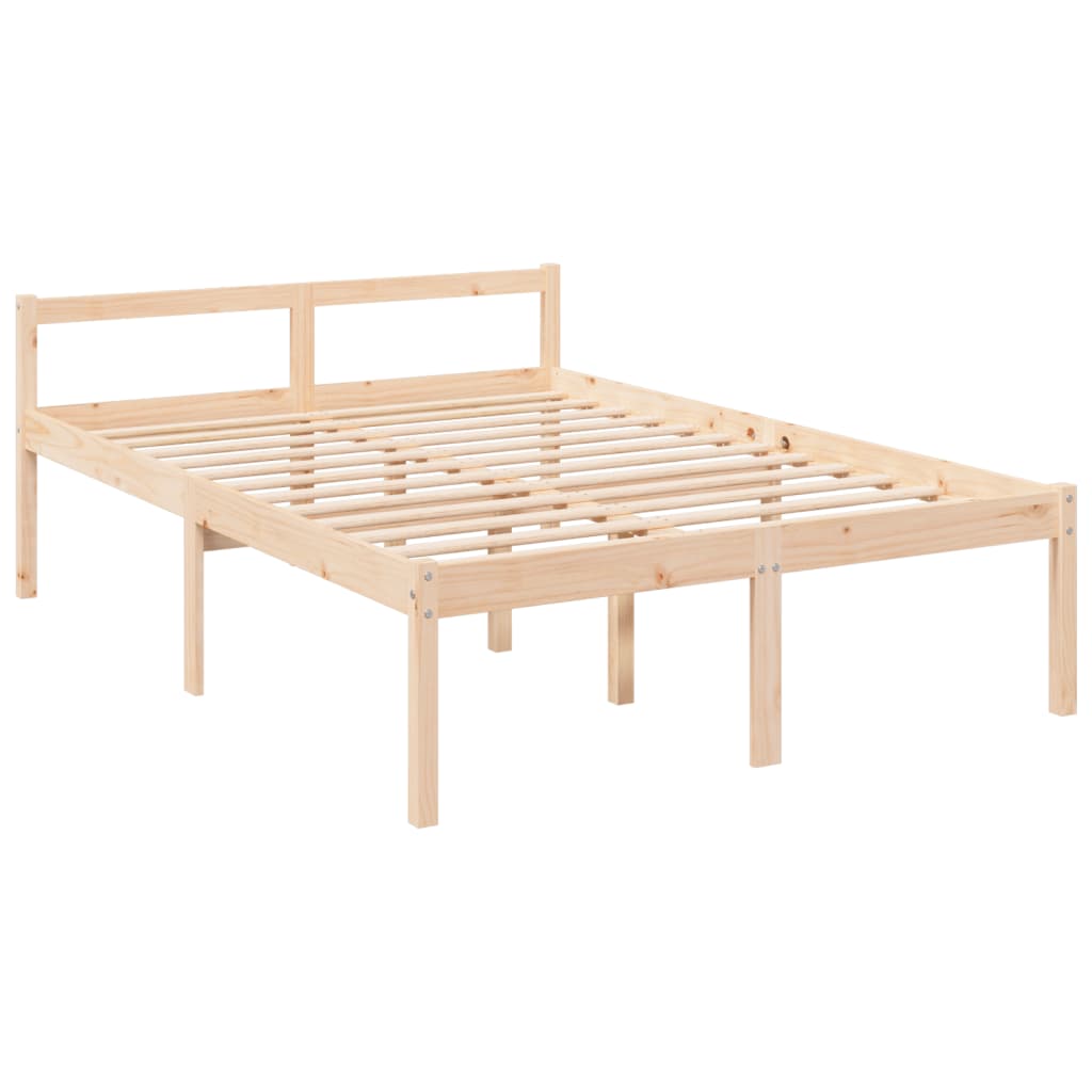 Seniorenbett mit Kopfteil 140x200 cm Massivholz