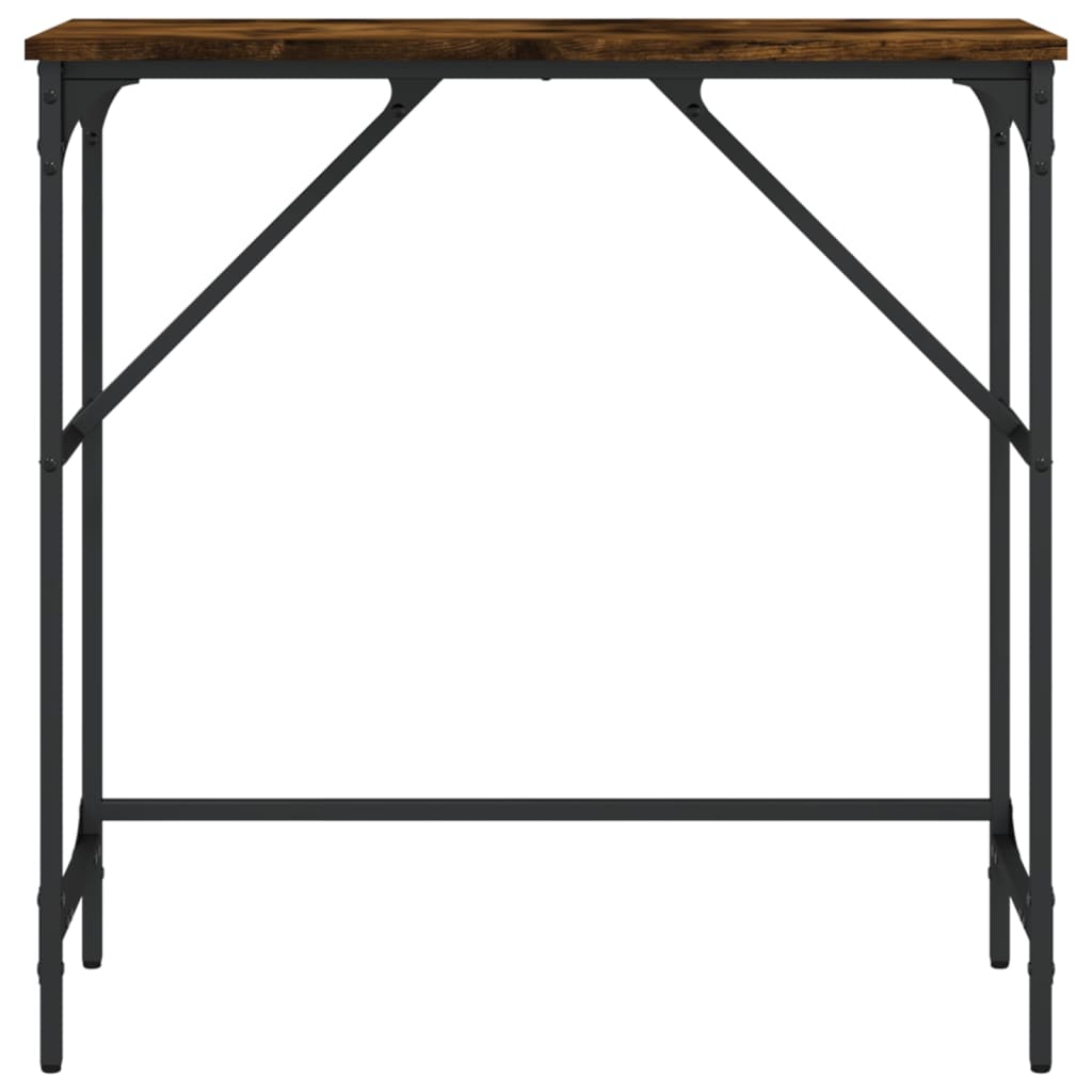 Konsolentisch Räuchereiche 75x32x75 cm Holzwerkstoff