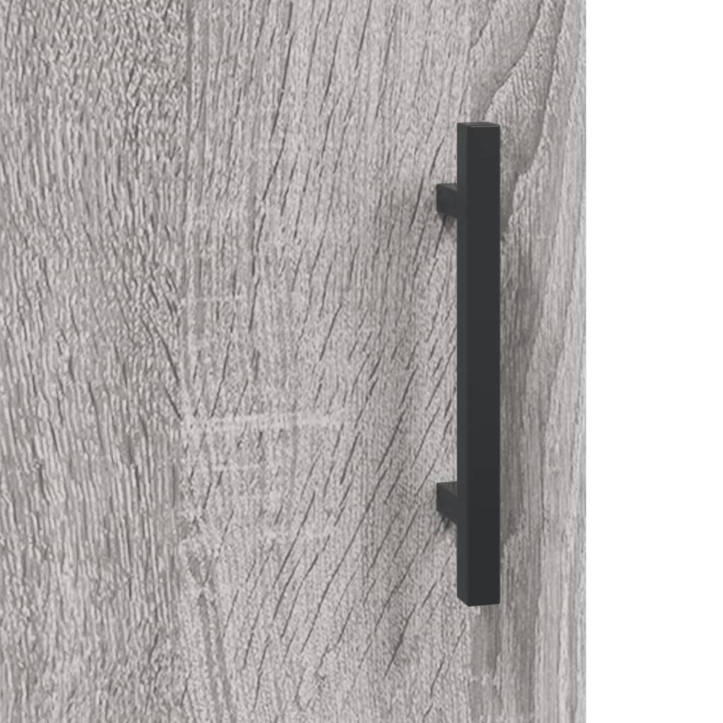 Sideboard Grau Sonoma 90x34x80 cm Holzwerkstoff