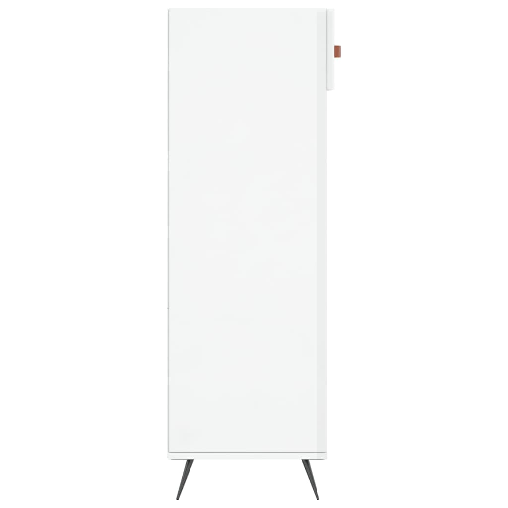Schuhschrank Hochglanz-Weiß 60x35x105 cm Holzwerkstoff