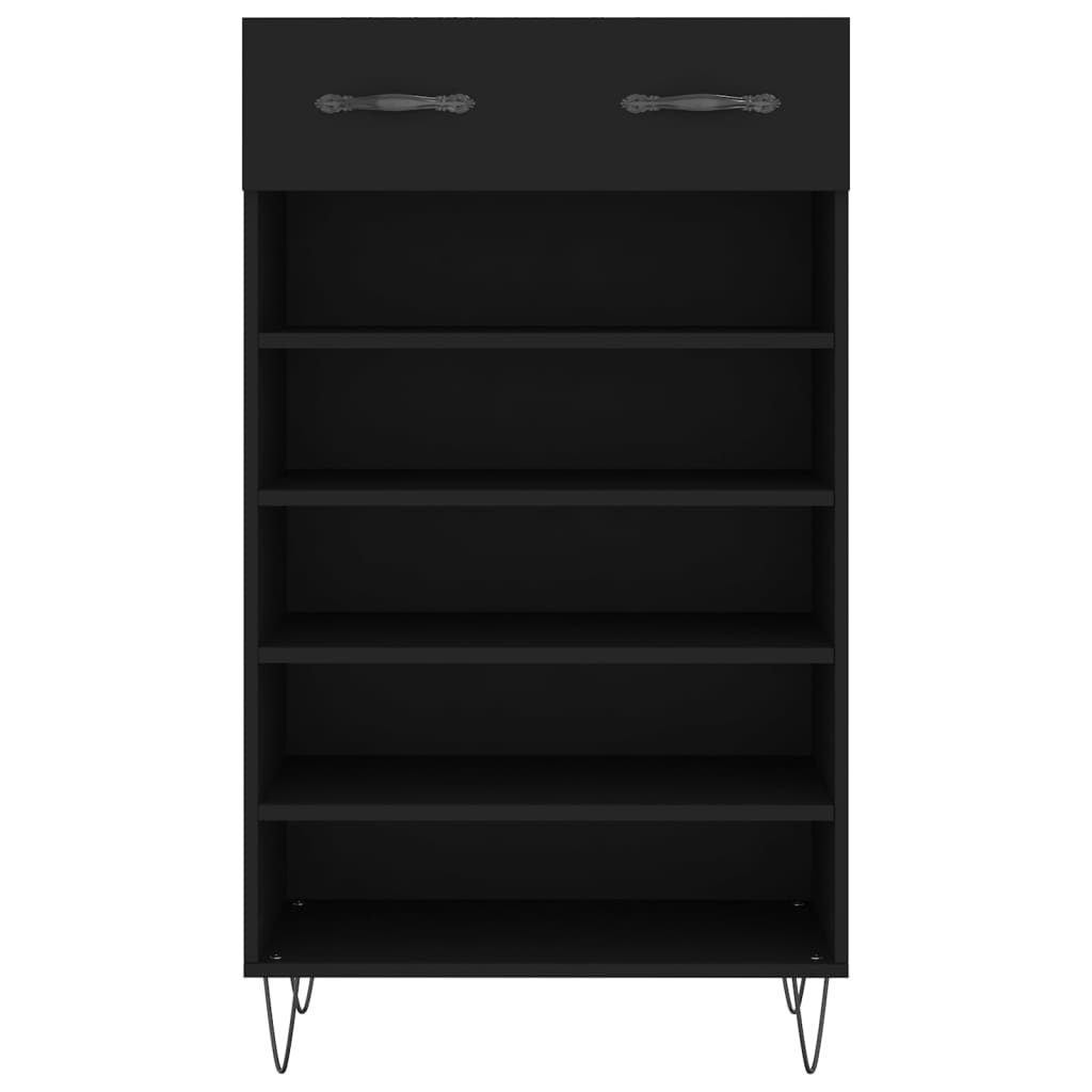 Schuhschrank Schwarz 60x35x105 cm Holzwerkstoff