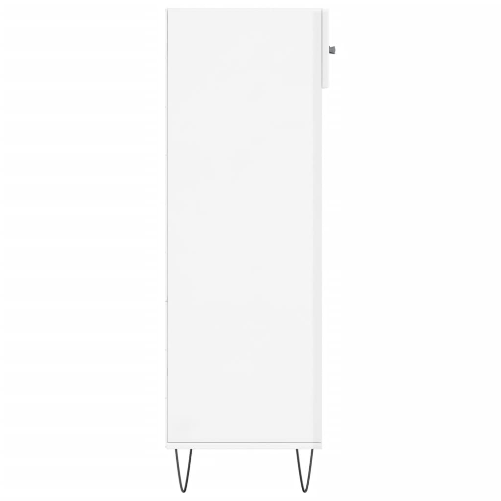 Schuhschrank Hochglanz-Weiß 60x35x105 cm Holzwerkstoff