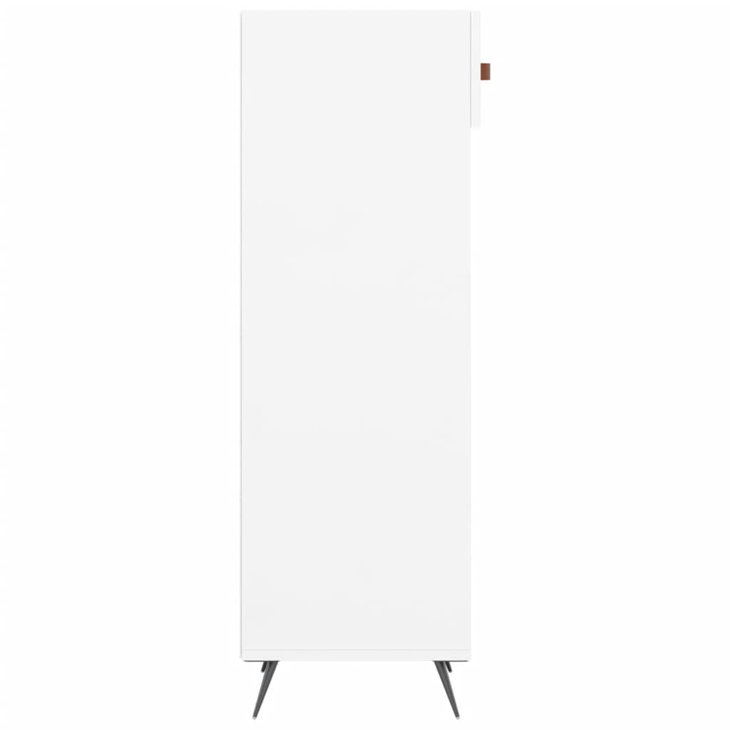 Schuhschrank Hochglanz-Weiß 30x35x105 cm Holzwerkstoff